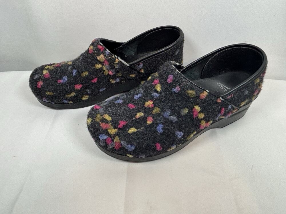 Dansko Shoes Women Size 40 Gray Professional Felt Clog Comfort Casual US 9-9.5